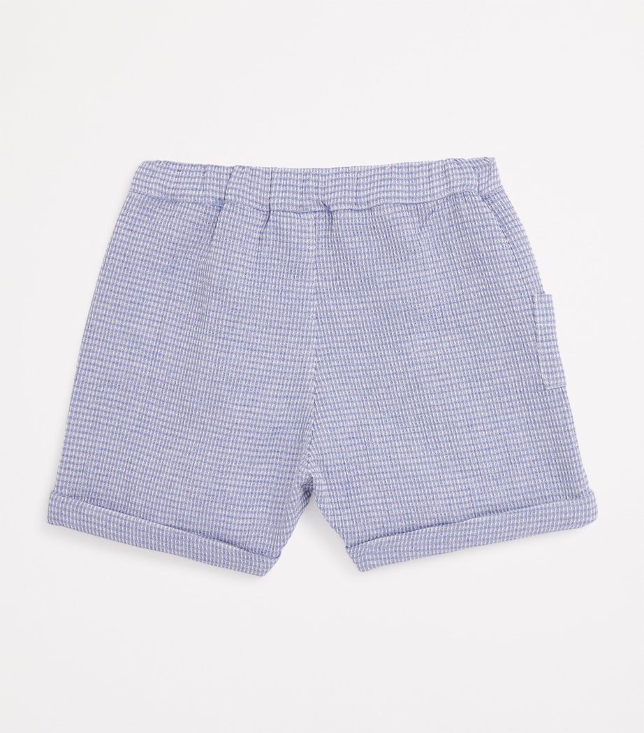 Tartine et Chocolat Cotton-Blend Striped Shorts (3-36 Months) Bleu Gris� Image 2