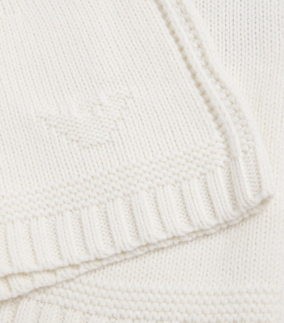 Virgin Wool-Blend Skirt (4-14 Years) M0019OFF WHITE/NAVY Image 4