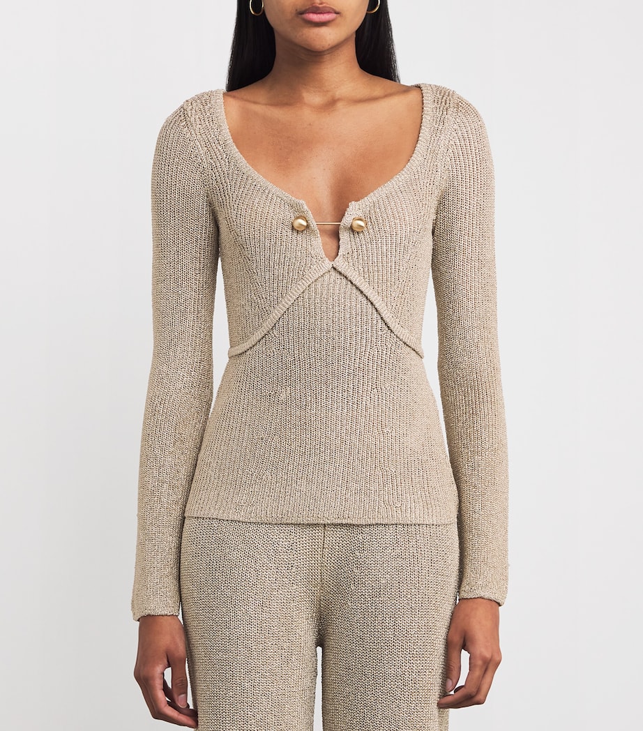 Knitted Kezia Top BEACH Image 3