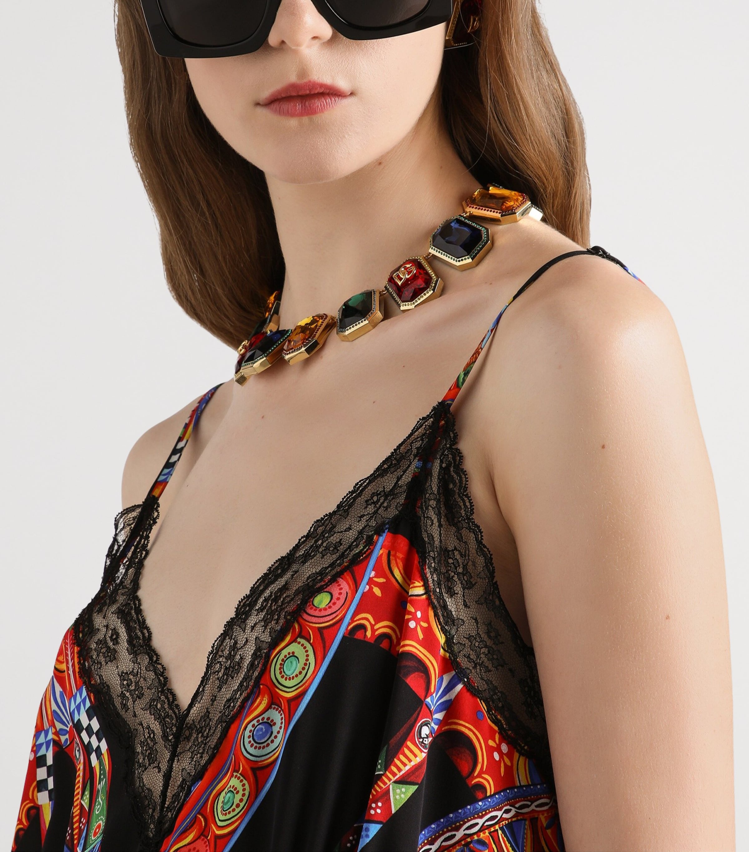 Dolce&Gabbana Womens Silk-Blend Carretto Print Maxi Dress Ruote Carretto Image 4