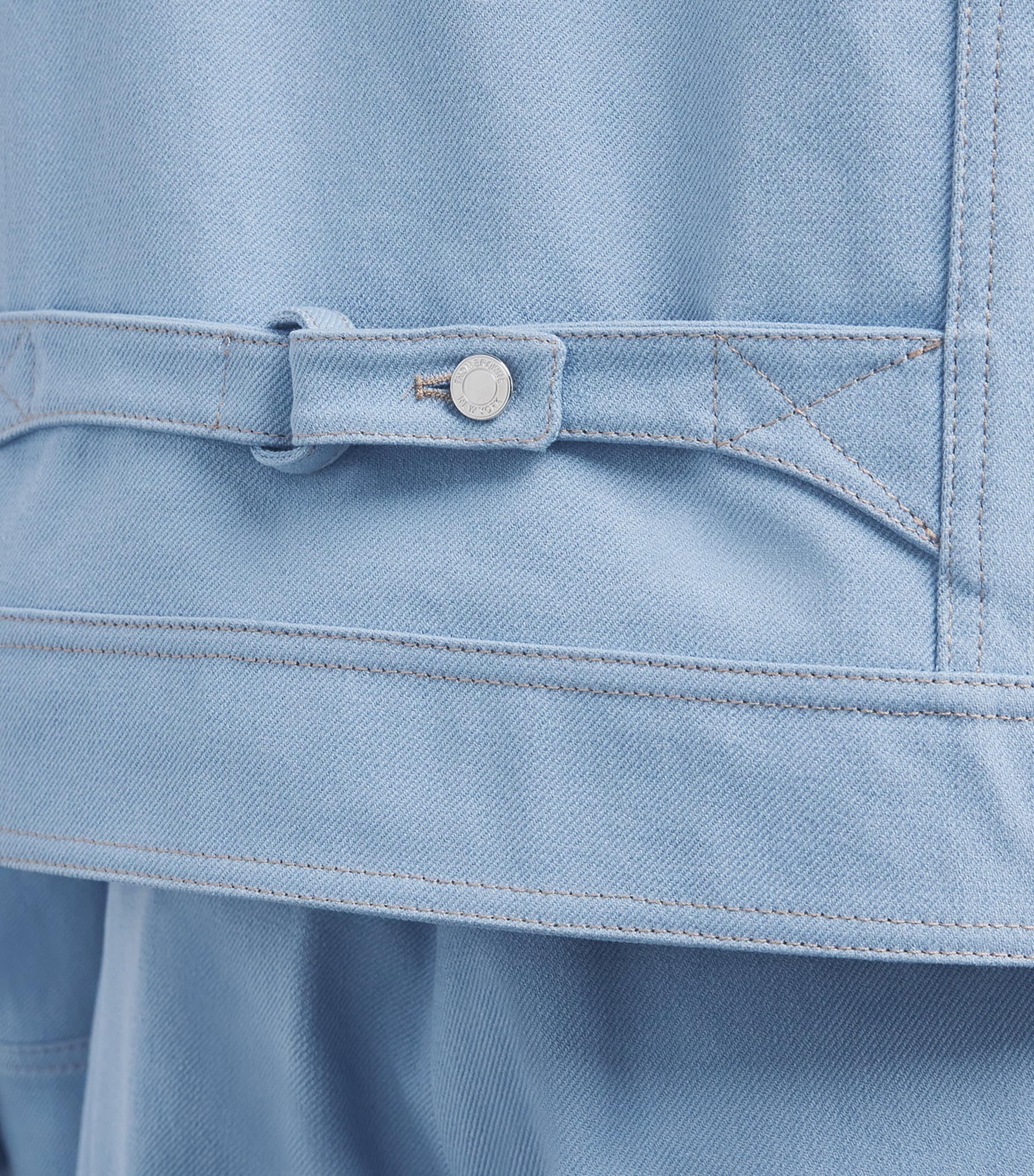 Denim Backstrap Utility Jacket LIGHT BLUE Image 6