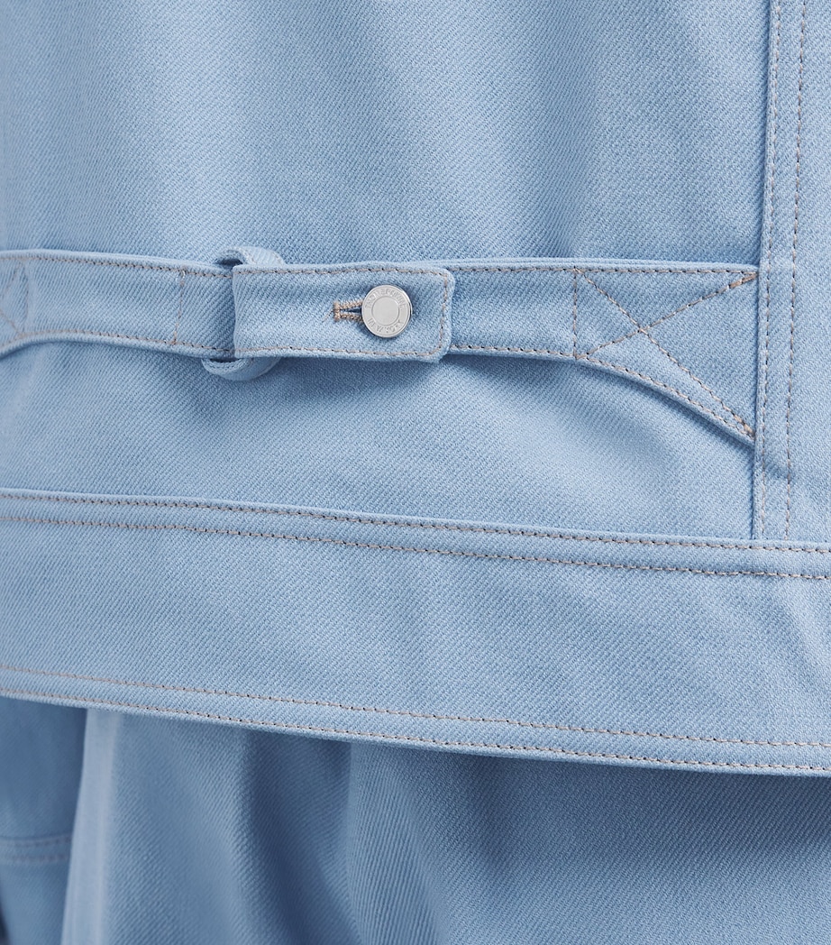 Denim Backstrap Utility Jacket LIGHT BLUE Image 6