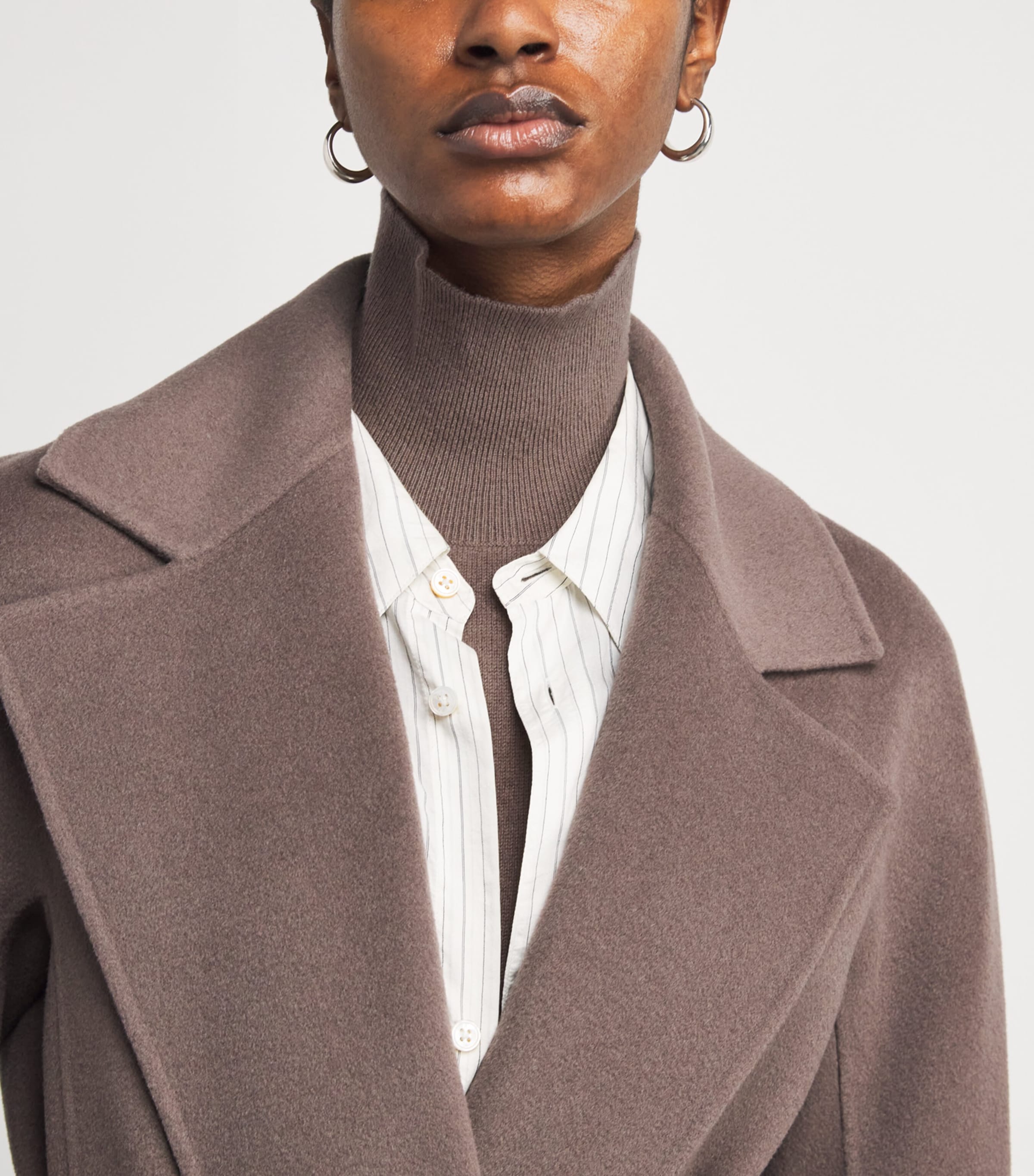 Cashmere-Blend Rollneck Sweater MUSHROOM Image 6