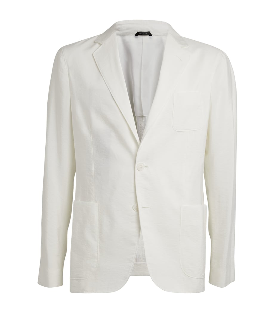 Silk-Blend Single-Breasted Blazer U0BN Image 1