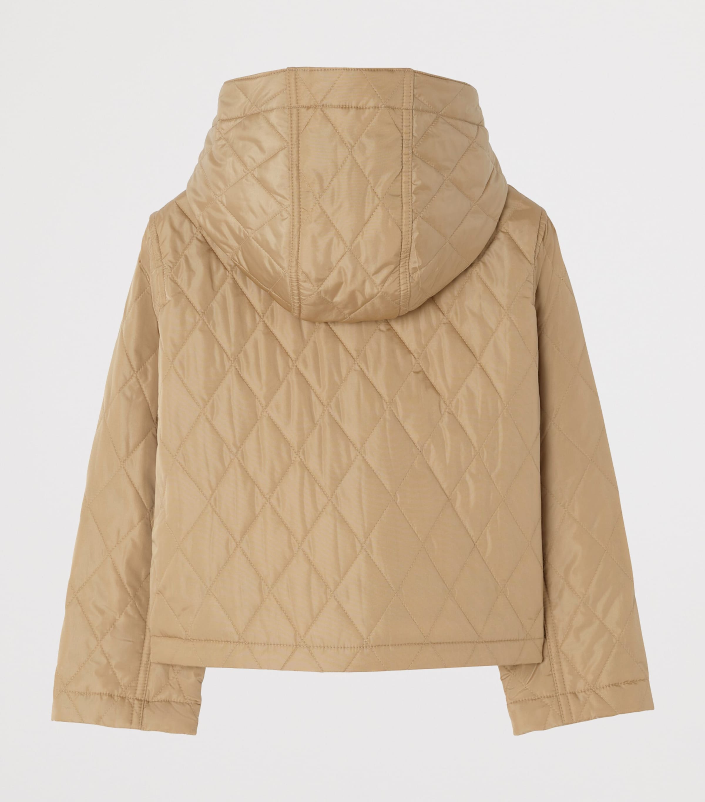 Burberry Kids Quilted Hooded Parka (4-12 Years) Flax Image 3