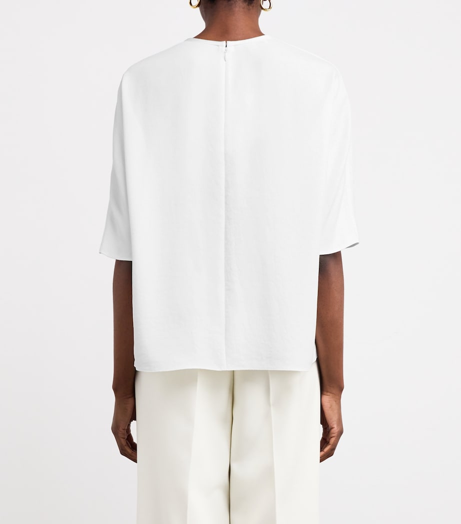 Crepe Dolmain T-Shirt 101OWH Image 4