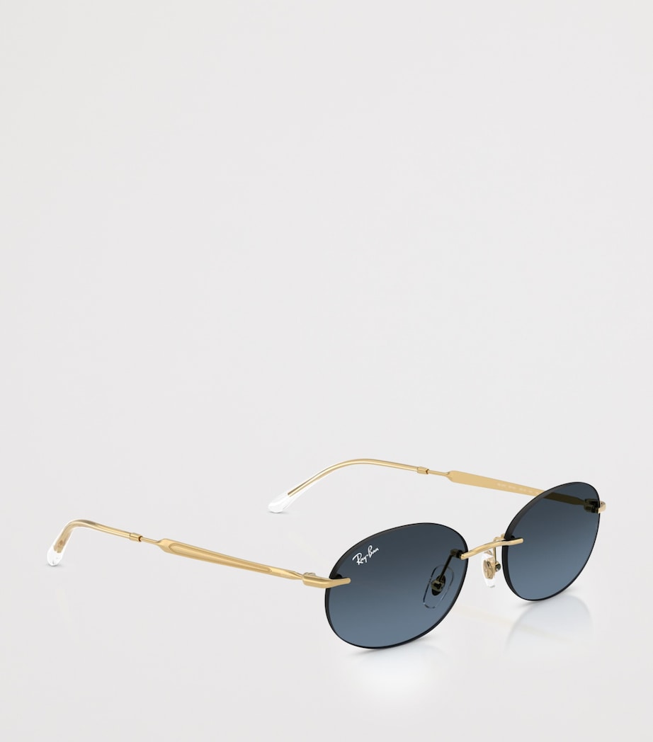 RB3767 Metal Oval Sunglasses 001/4C Image 6