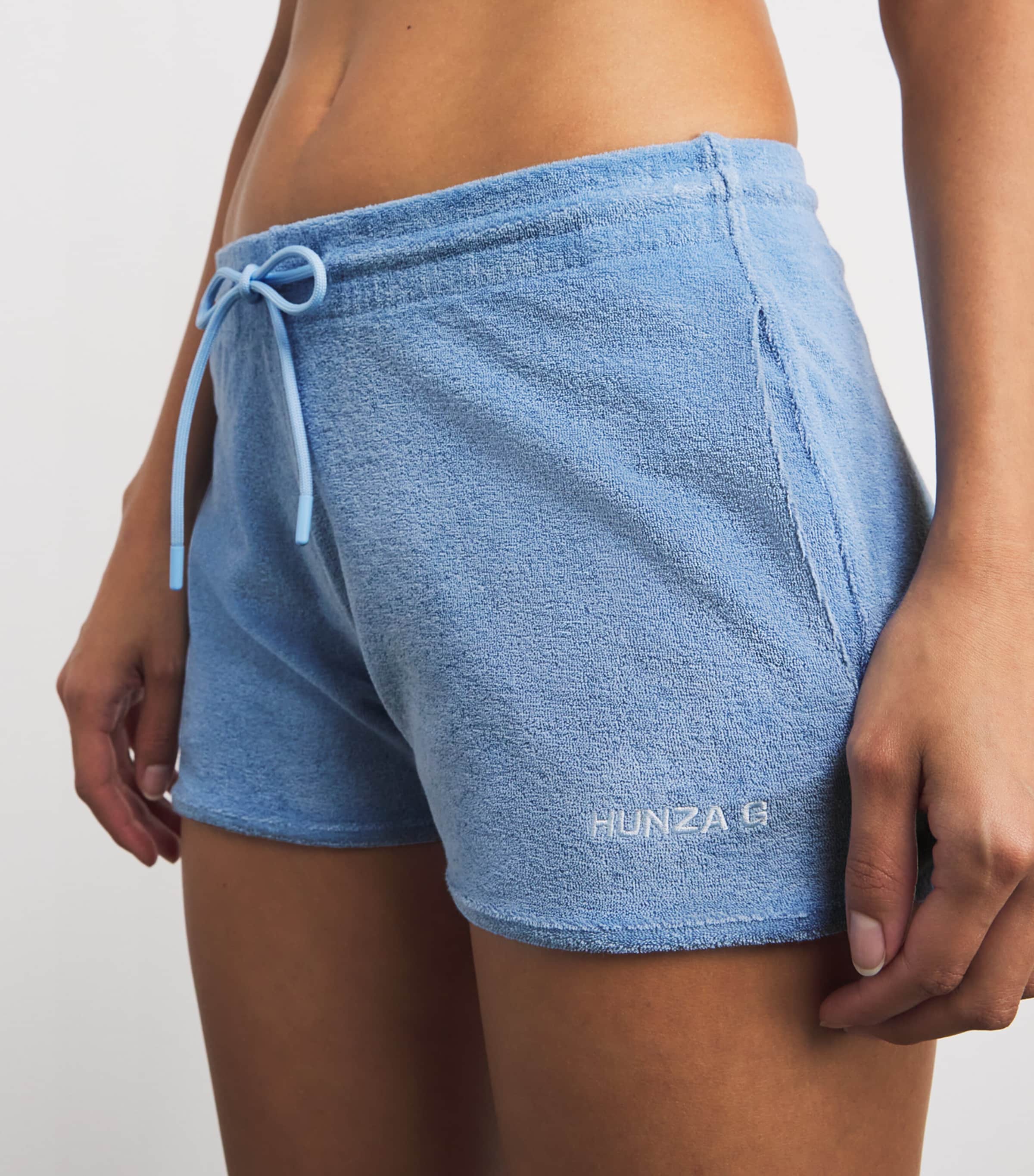 Cotton Terry Towelling Shorts CORNFLOWER Image 6