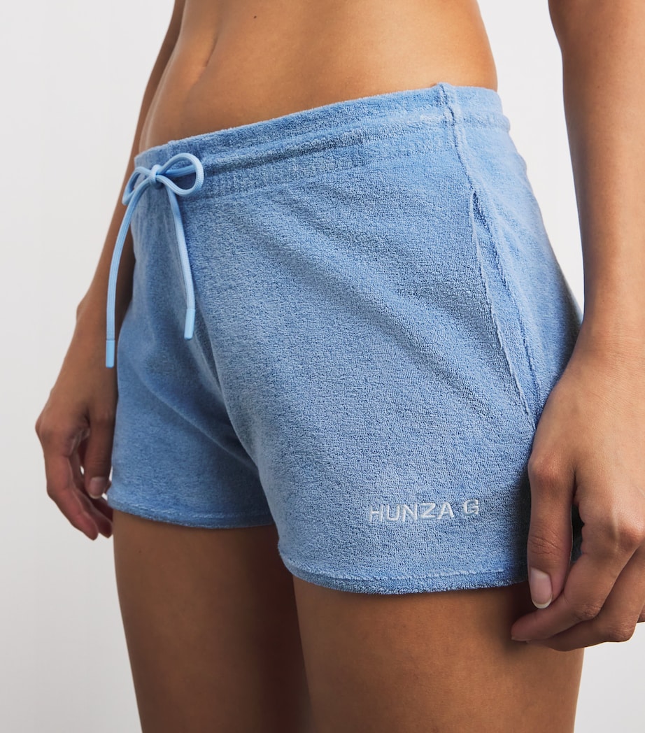 Cotton Terry Towelling Shorts CORNFLOWER Image 6