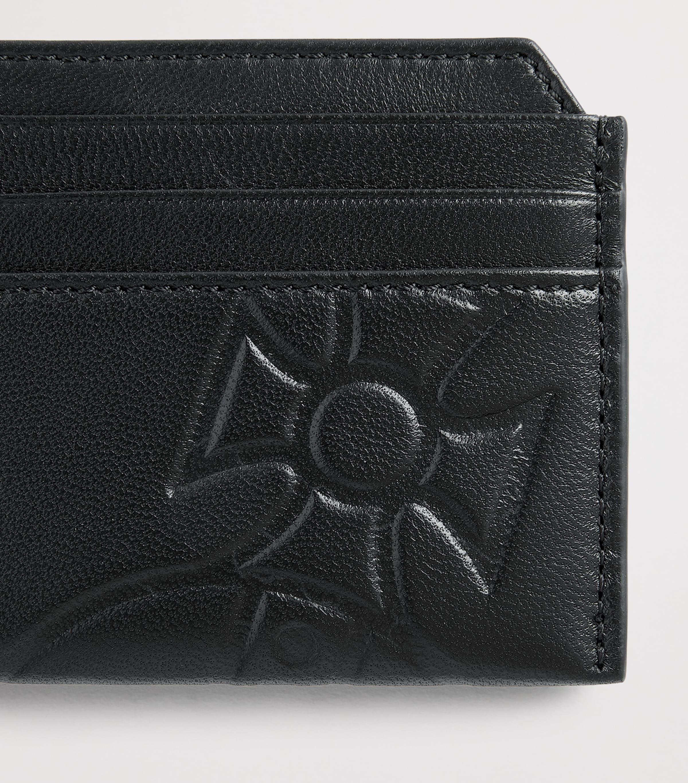 Vivienne Westwood Leather Orb Card Holder Black Image 3