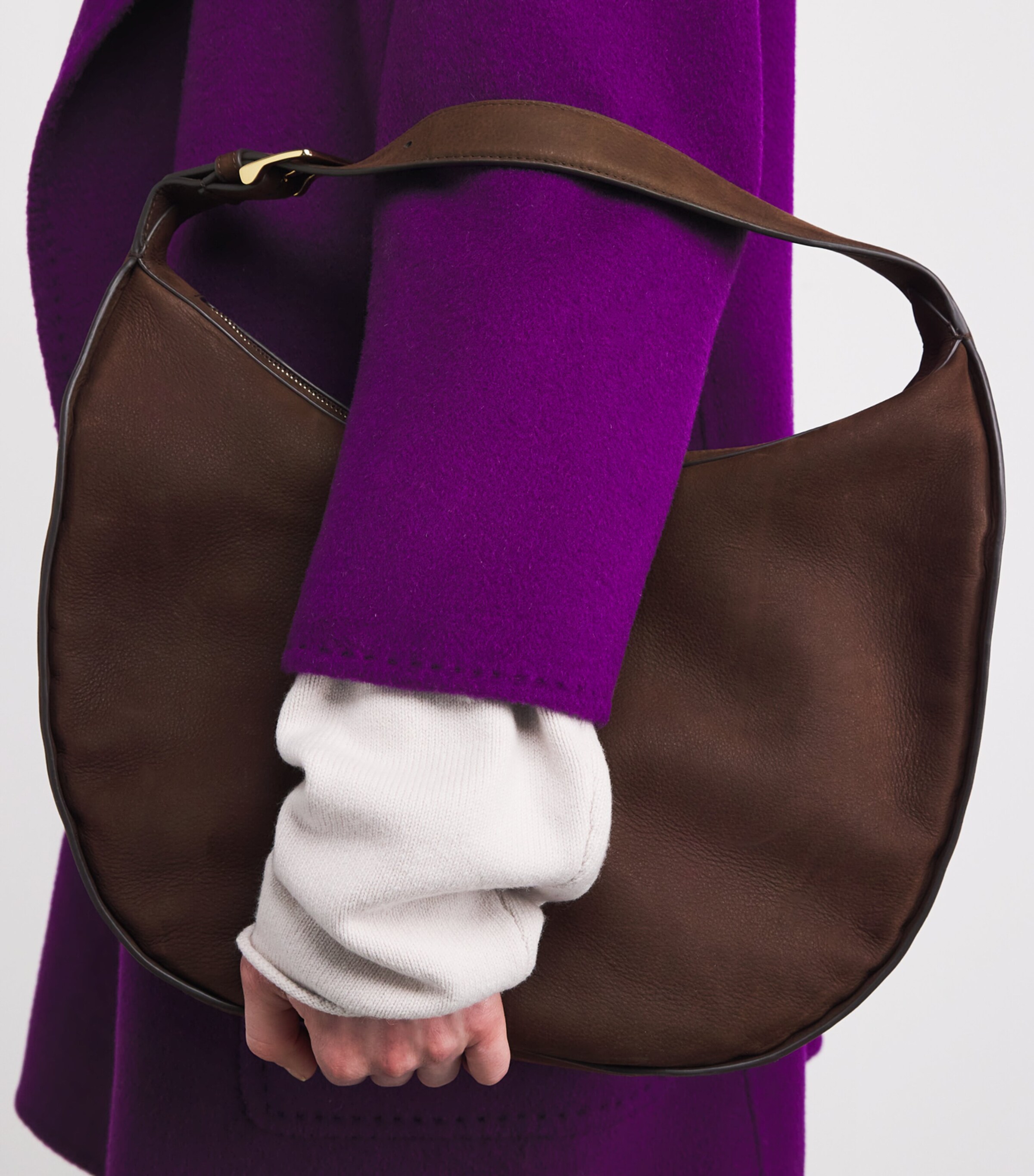 Cashmere Passy Coat PURPLE Image 6