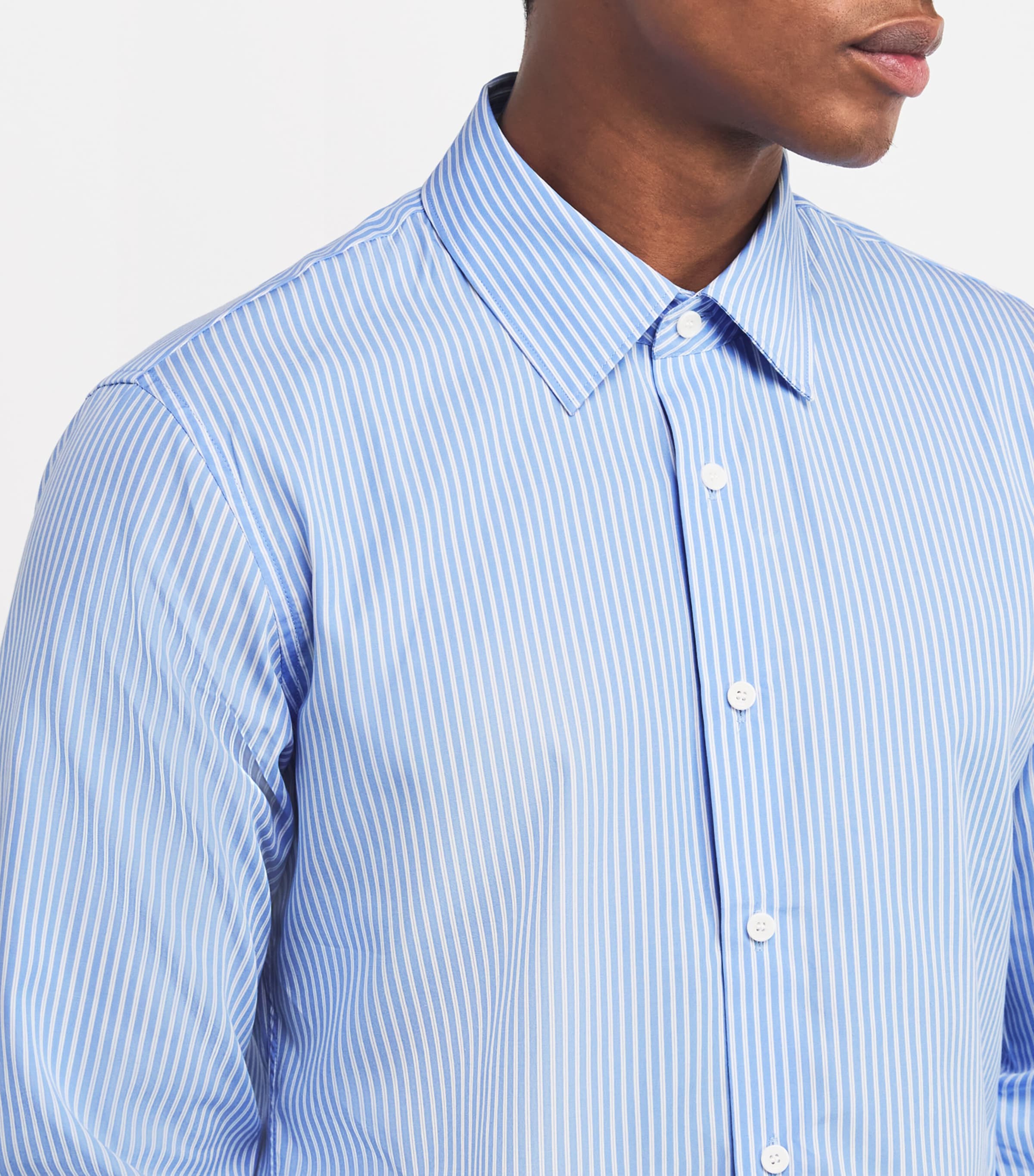 Cotton Striped Shirt BLUE SKY Image 6