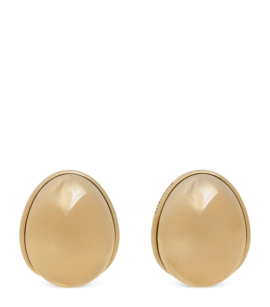 Givenchy Sculpted Cabochon Stud Earrings Image 1