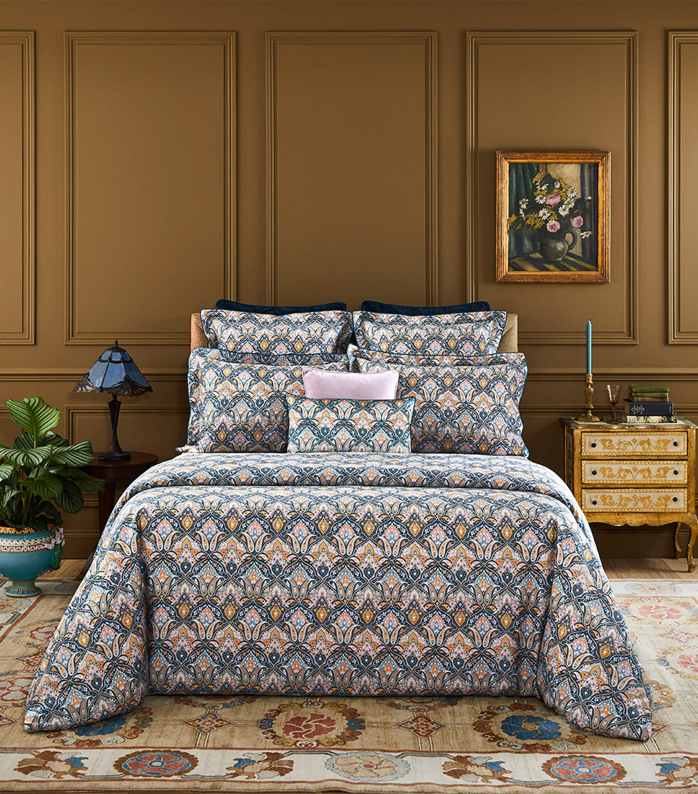 YVES DELORME DANDY DOUBLE DUVET COVER 