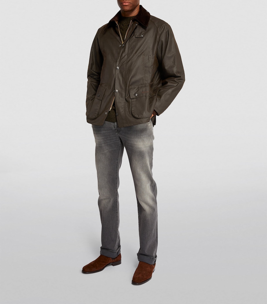 Waxed Bedale Jacket OLIVE Image 3