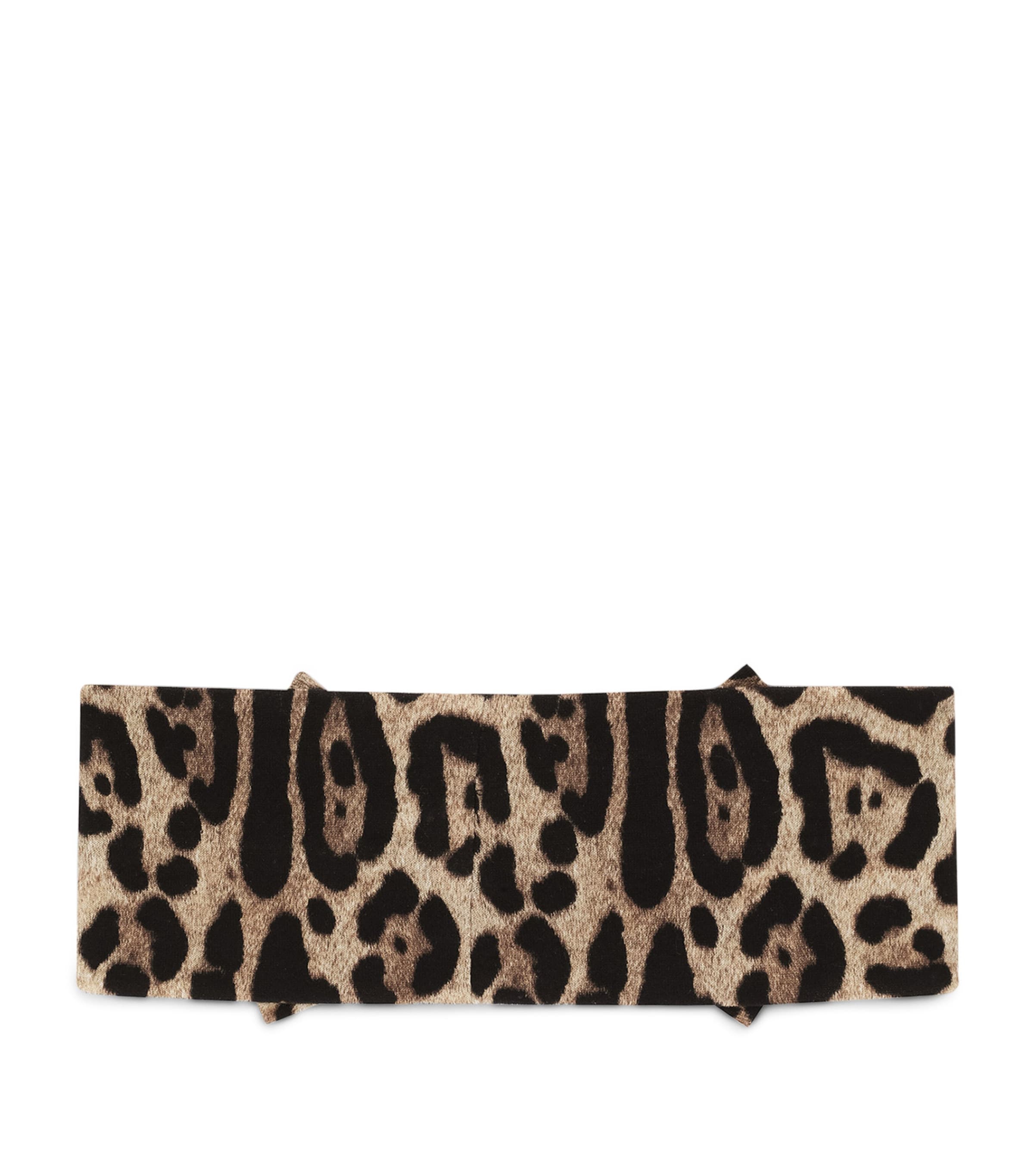 Leopard Print Headband HX93M-LEO FDO BEIGE Image 2