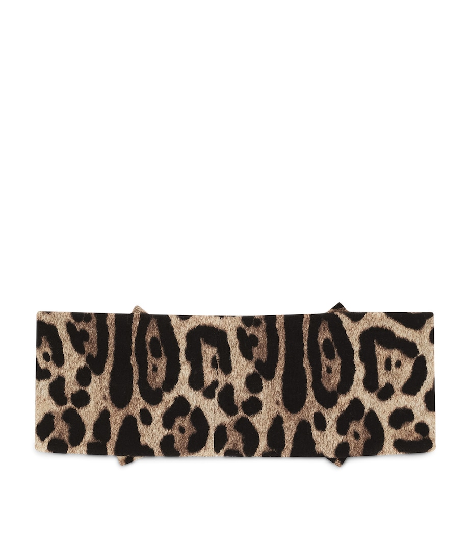 Leopard Print Headband HX93M-LEO FDO BEIGE Image 2