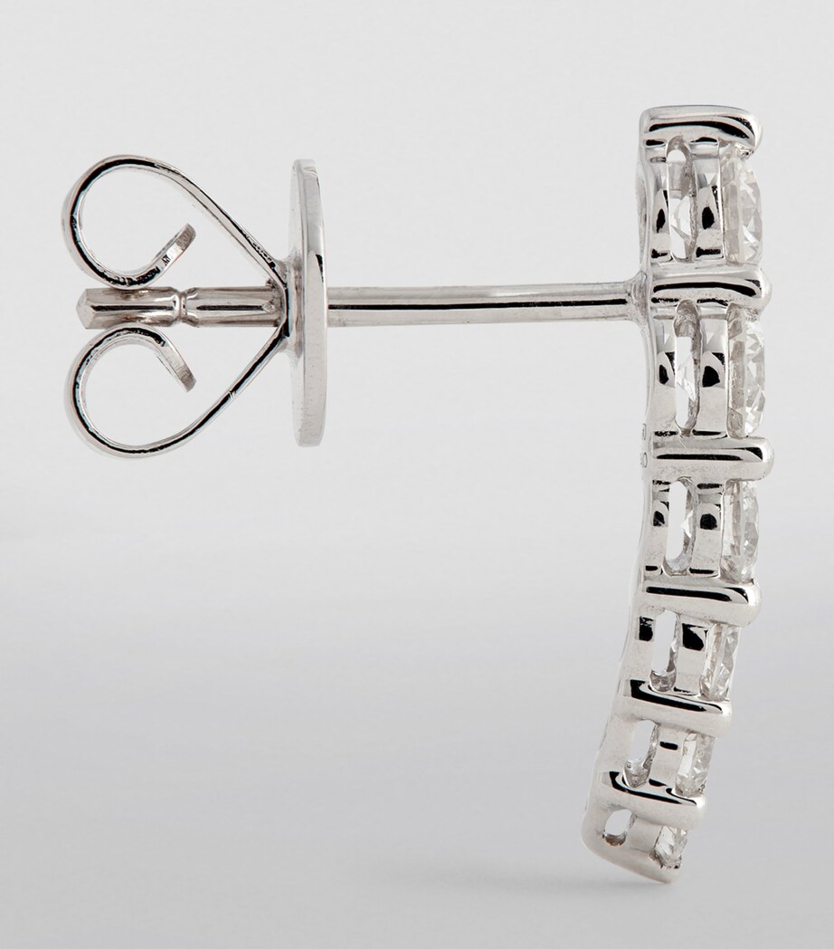 Anita Ko White Gold and Diamond Floating Single Left Earring White Gold Image 3