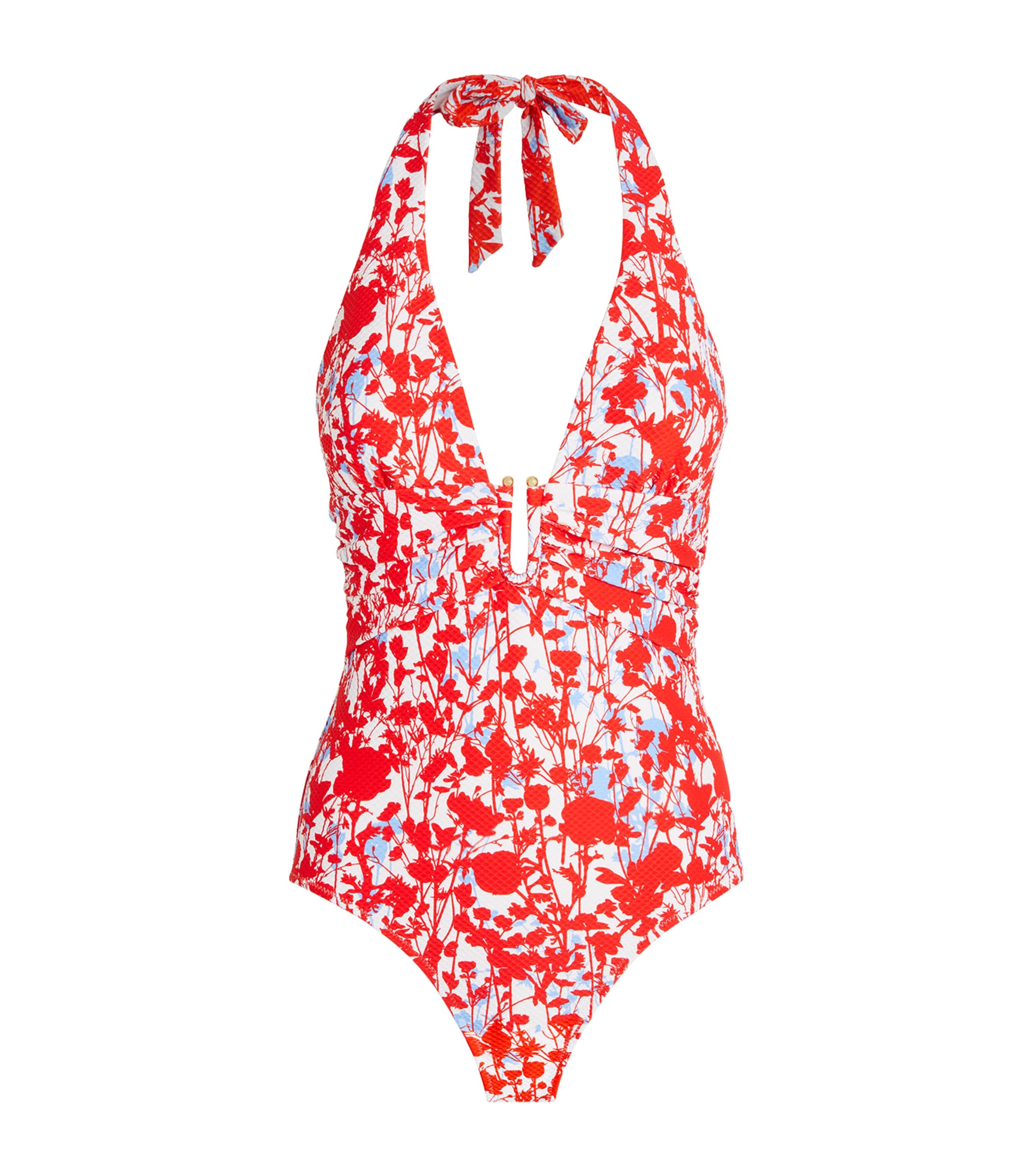 Heidi Klein Deia U-bar Swimsuit In Red