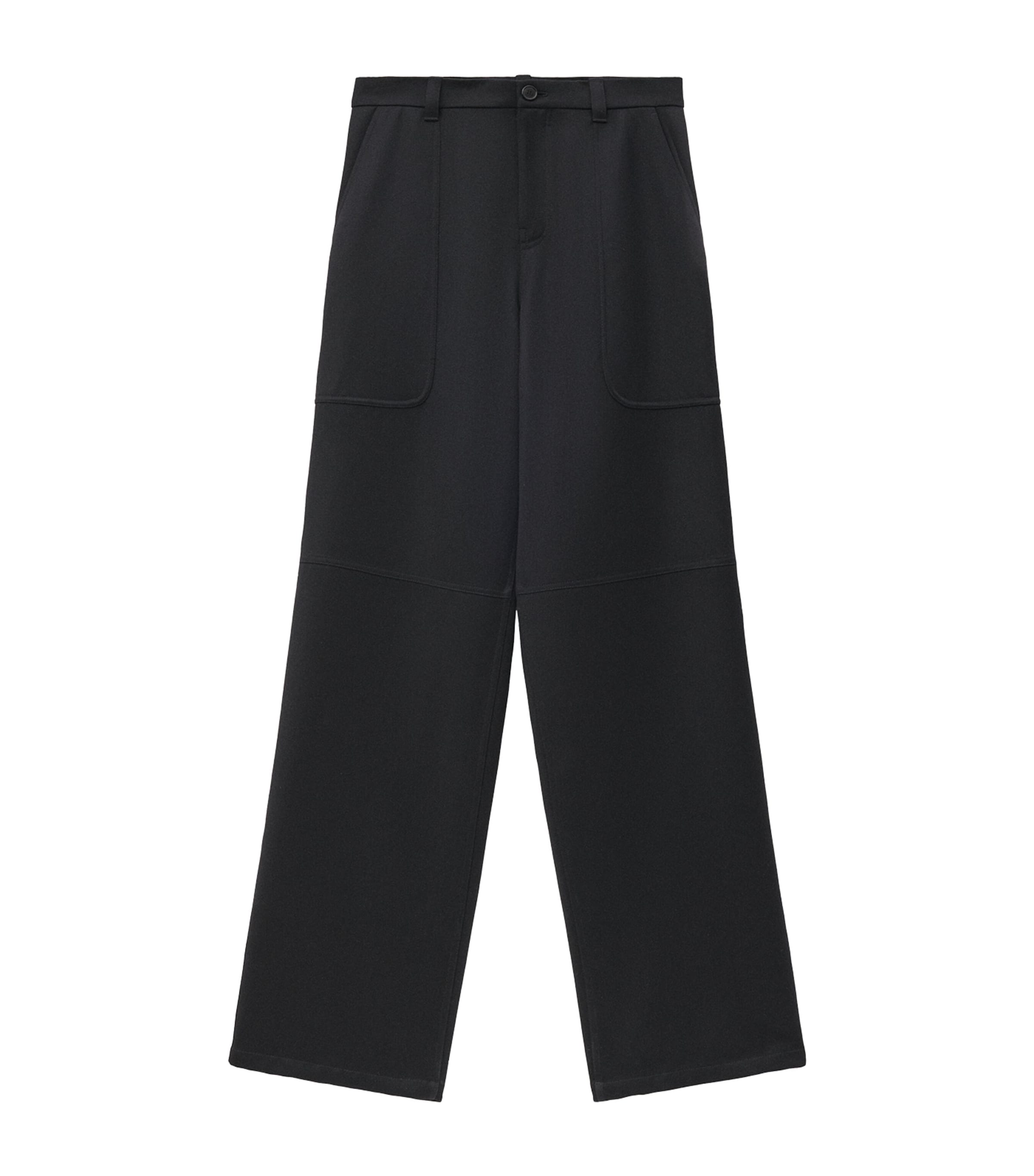 Loewe Wool Cargo Trousers In Black