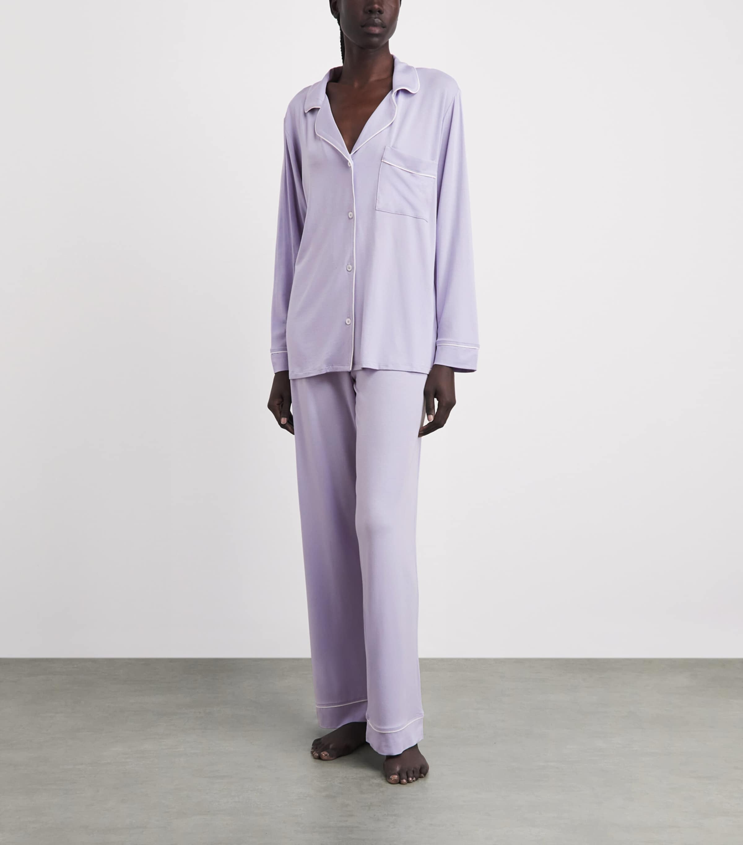 Eberjey Womens Gisele Pyjama Set Ldiv Lavender D Image 2