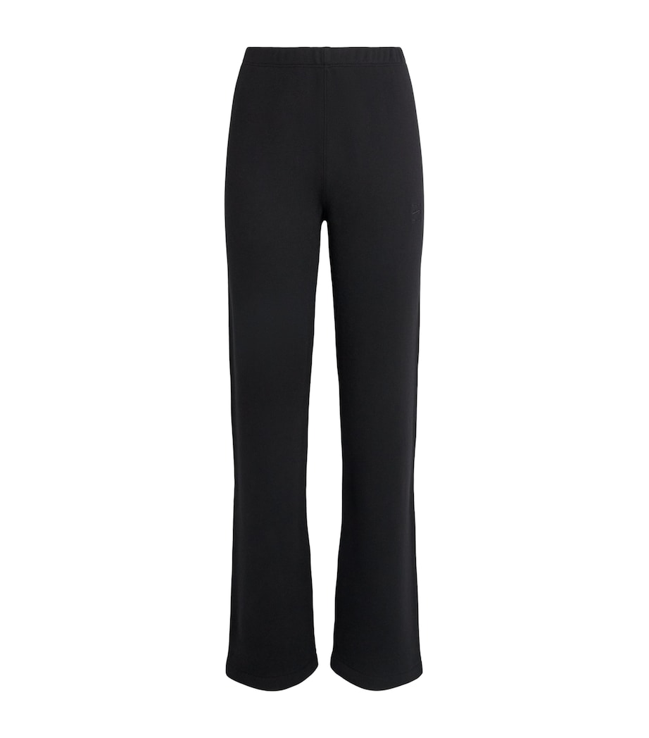 ÉTERNE Womens Cotton-Modal Straight-Leg Sweatpants Blk Black Image 1