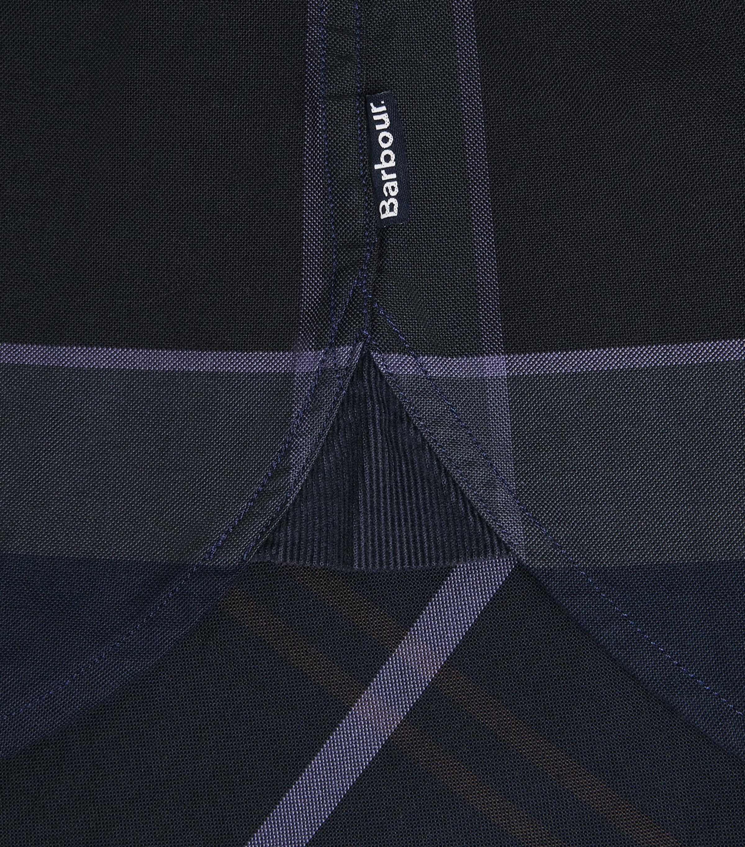 Barbour Mens Cotton Mineral Tartan Dunoon Shirt Midnight Loch Image 6