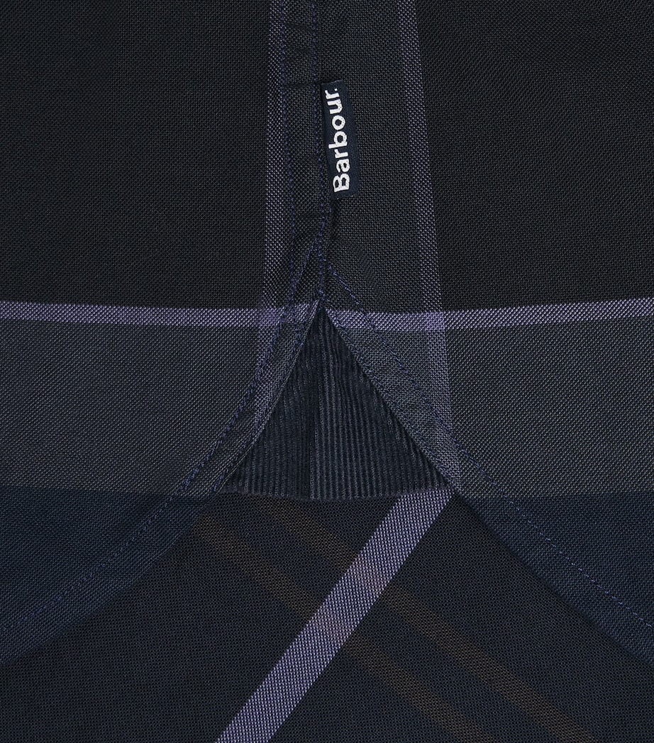 Barbour Mens Cotton Mineral Tartan Dunoon Shirt Midnight Loch Image 6