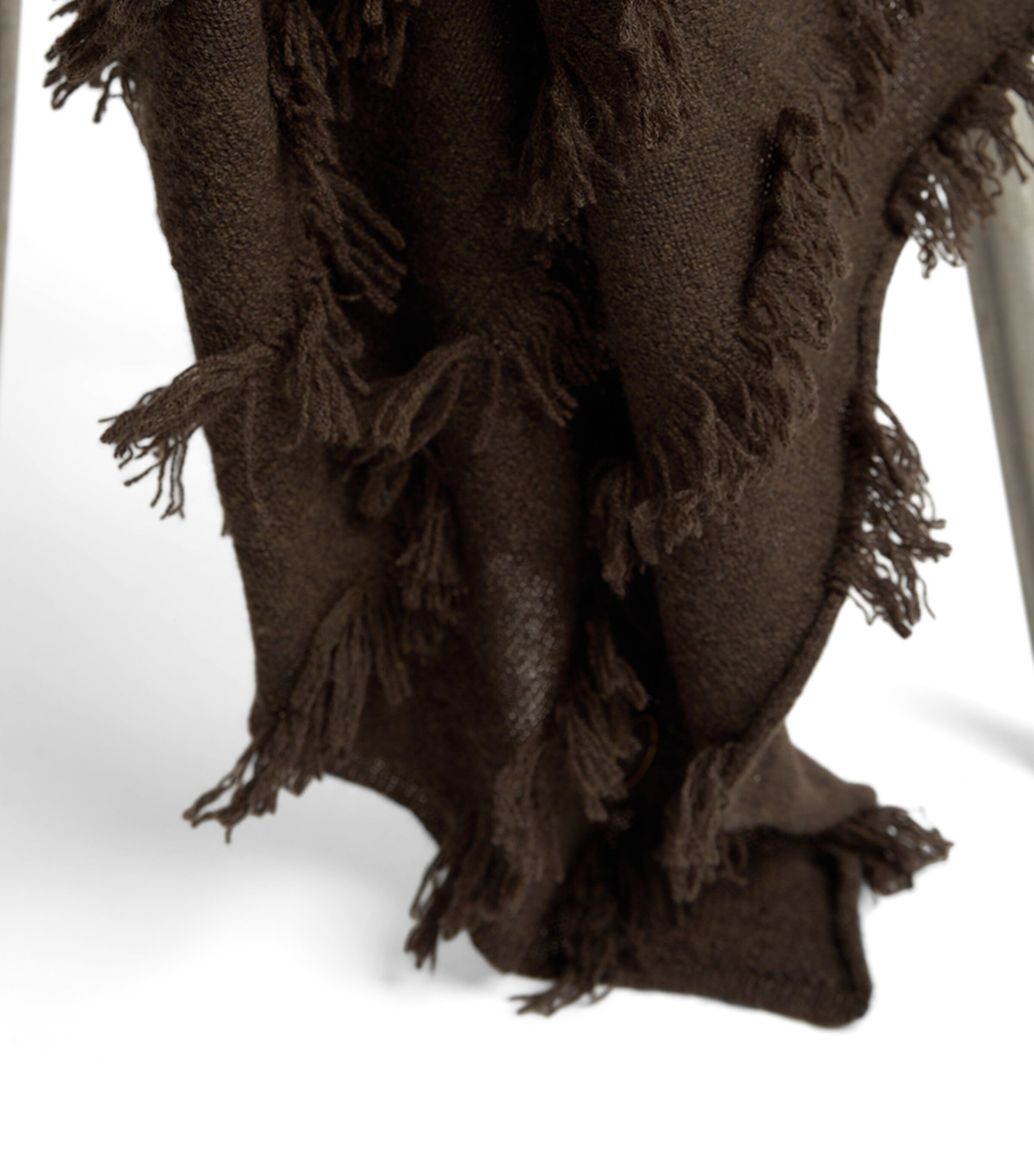 Cashmere Seren Throw (180cm x 120cm) CHOCOLATE Image 3