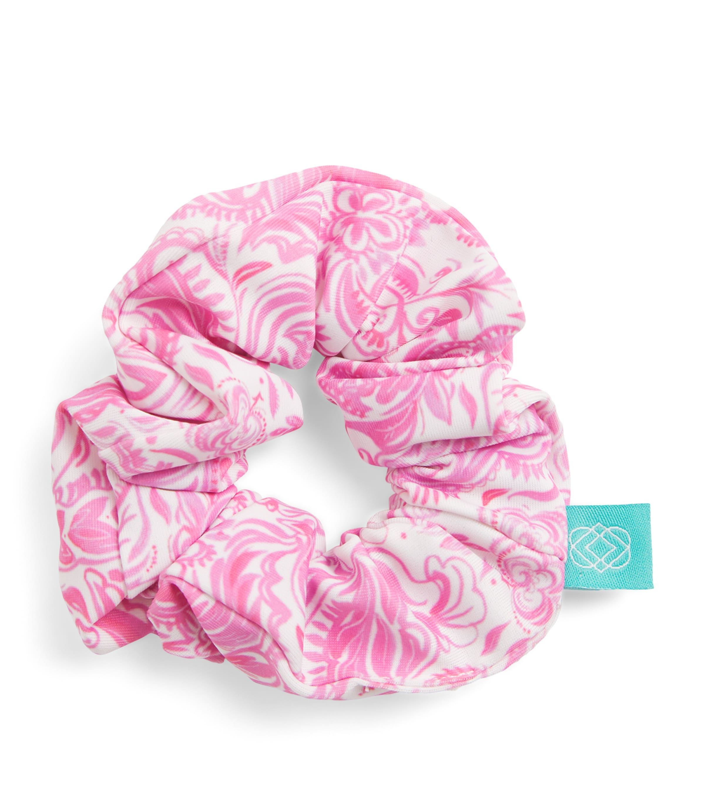 Marie Raxevsky Printed Scrunchie In Pink