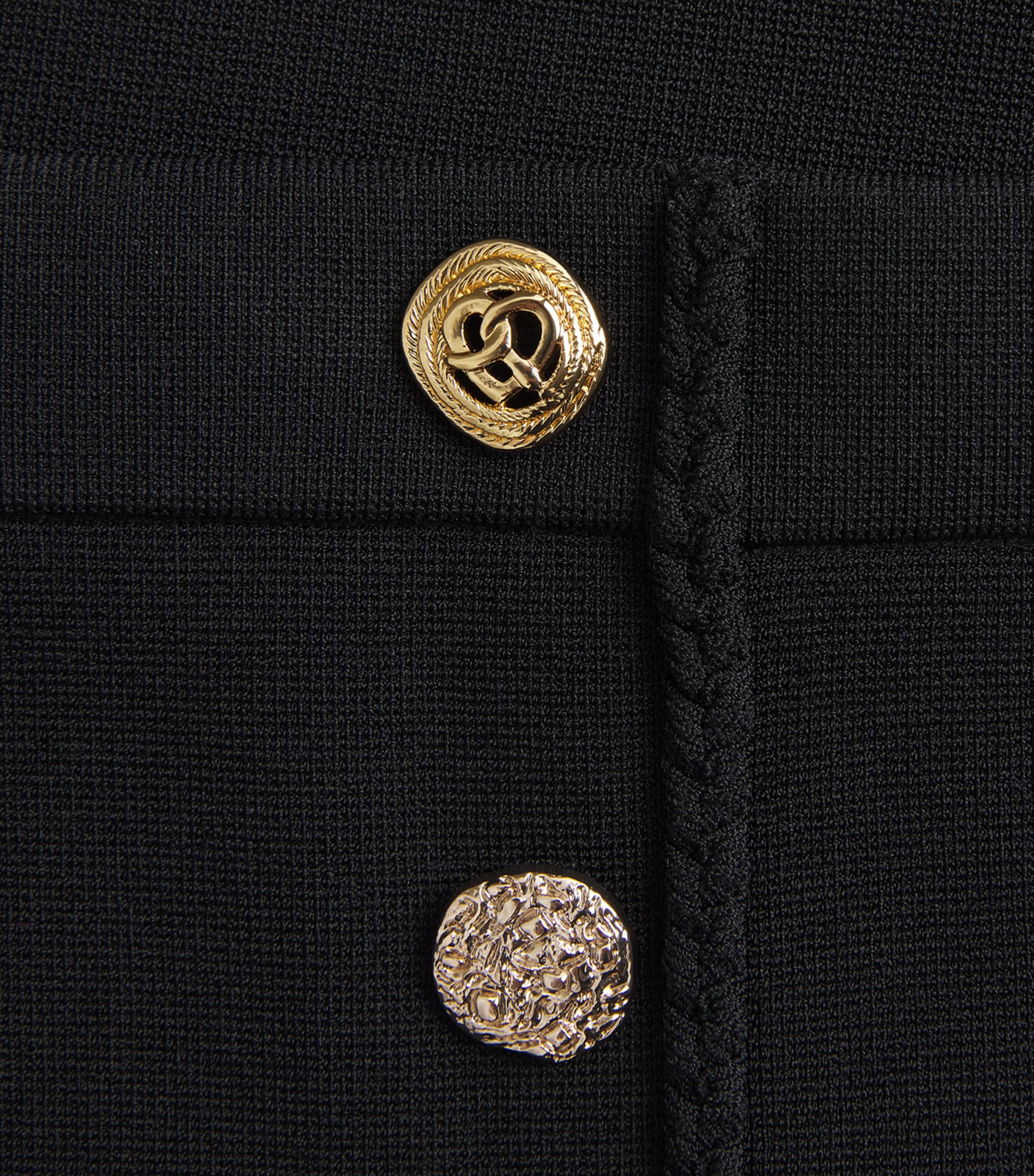 Claudie Pierlot Womens Braid-Detail Midi Skirt Black Image 6