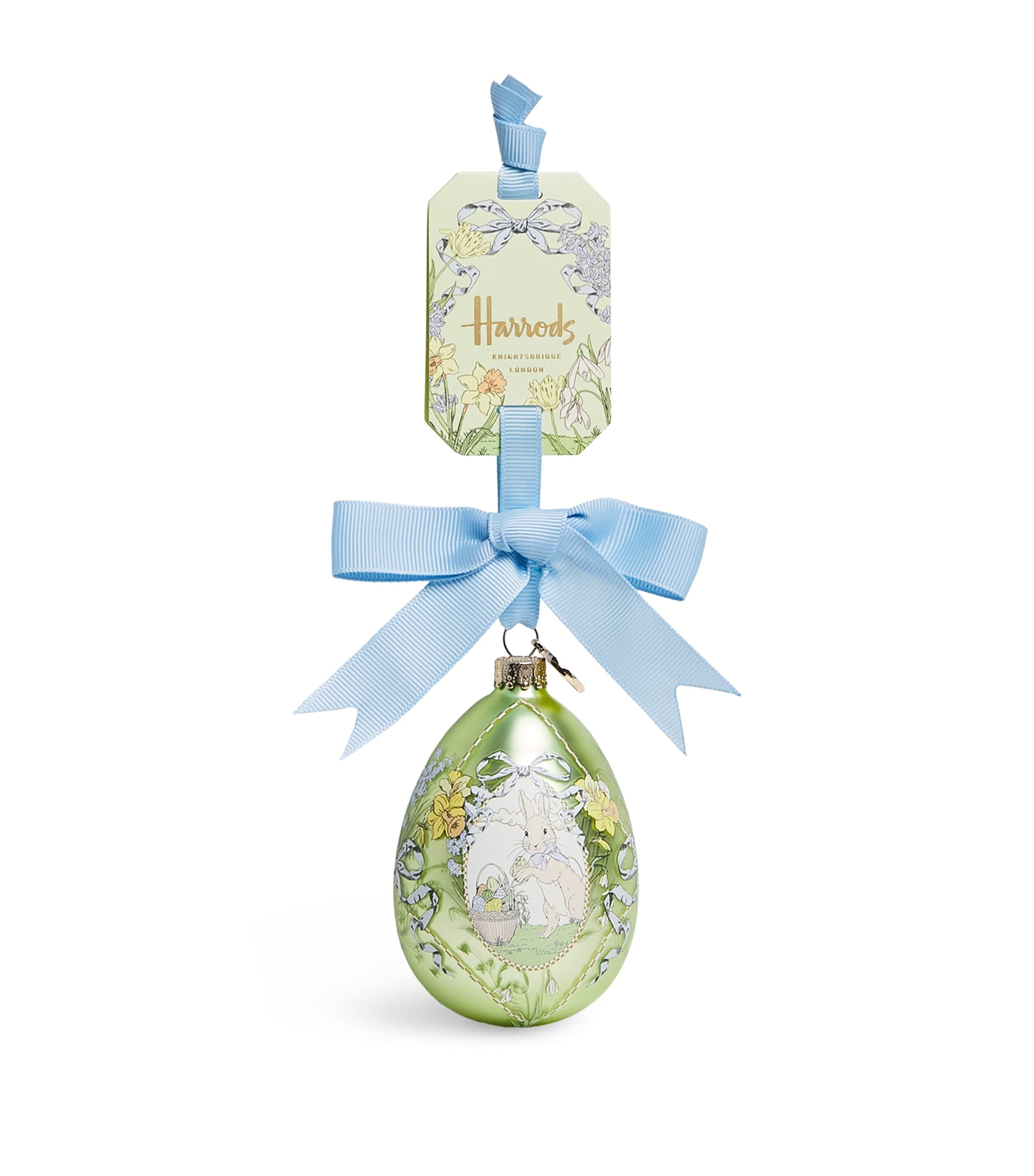 Harrods Glass Easter Egg Decoration (10cm) Image 1