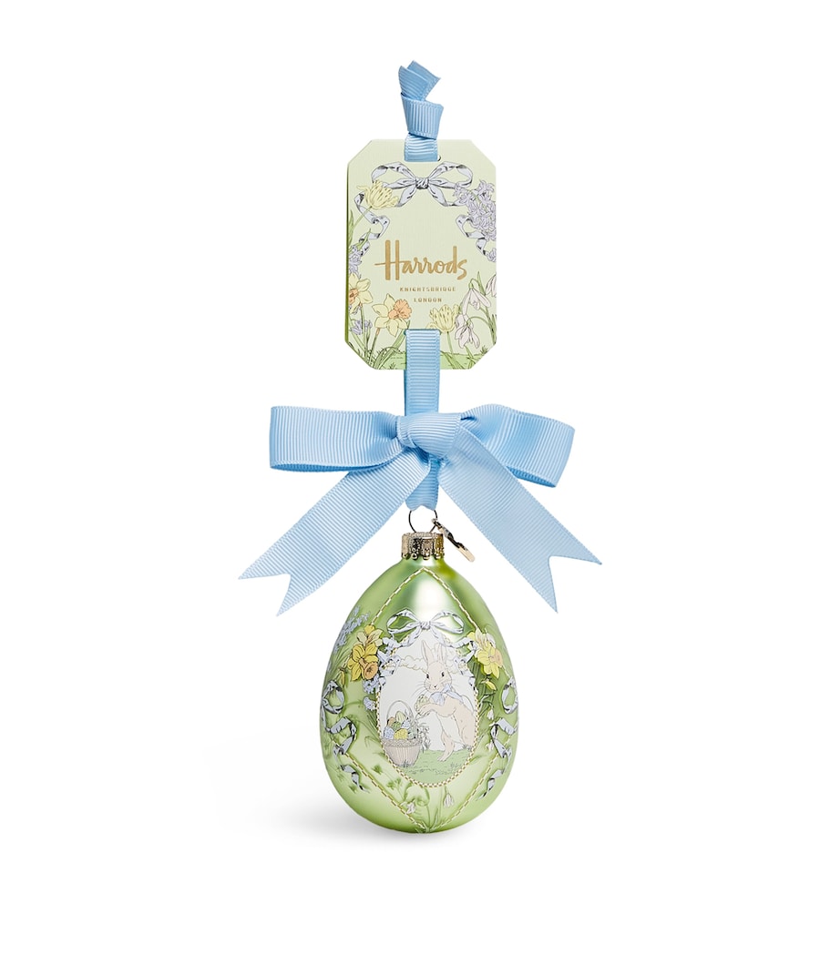 Harrods Glass Easter Egg Decoration (10cm) Image 1