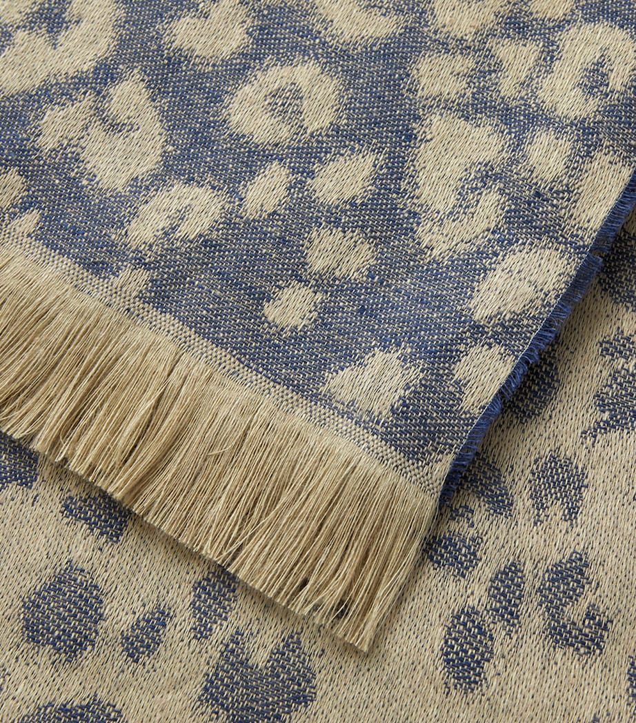 Yves Delorme Linen Fauve Throw (140cm x 160cm) Nuit Image 2