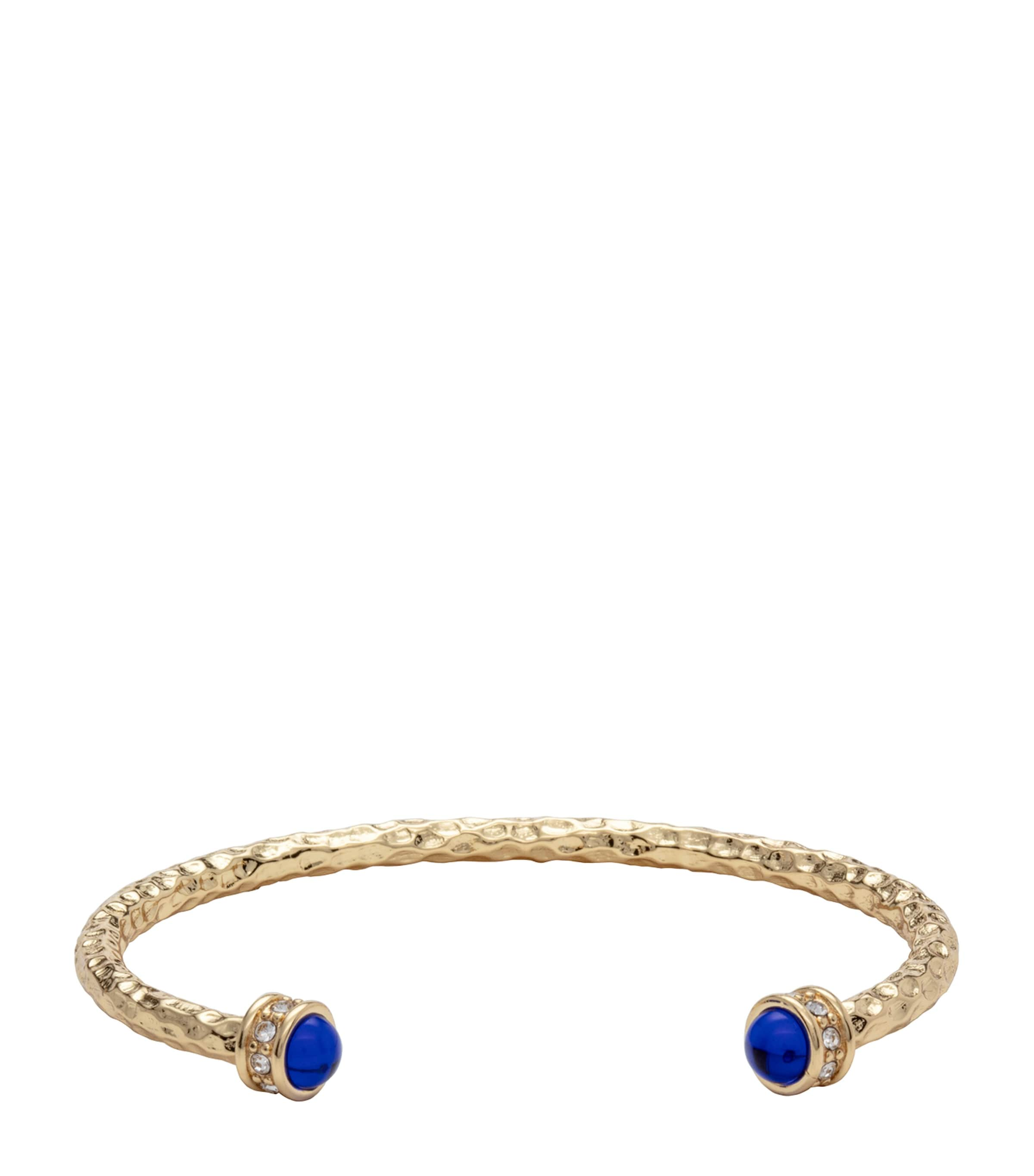 Shop Halcyon Days Salamander Torque Bangle In Navy