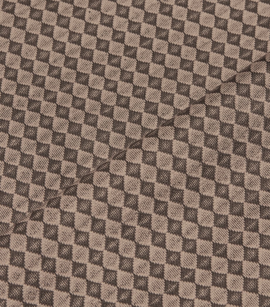 Silk-Cotton Geometric Print T-Shirt F6007 Image 5