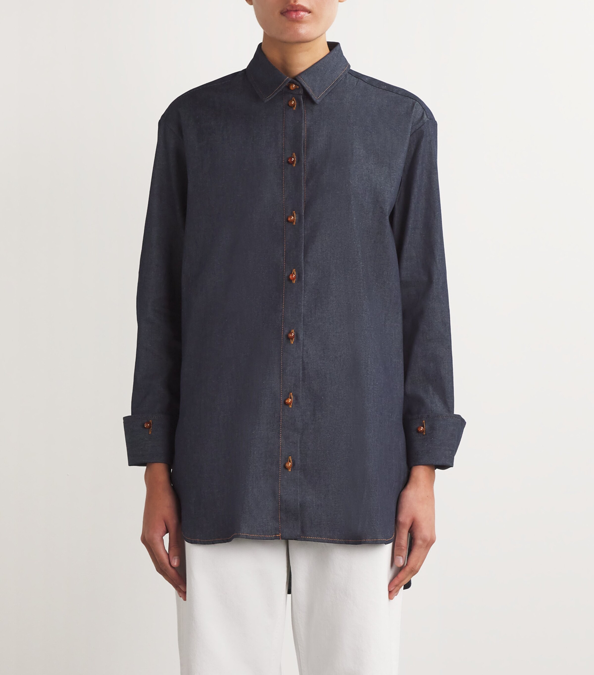 Denim Reflection Shirt INDIGO DENIM 6OZ Image 3