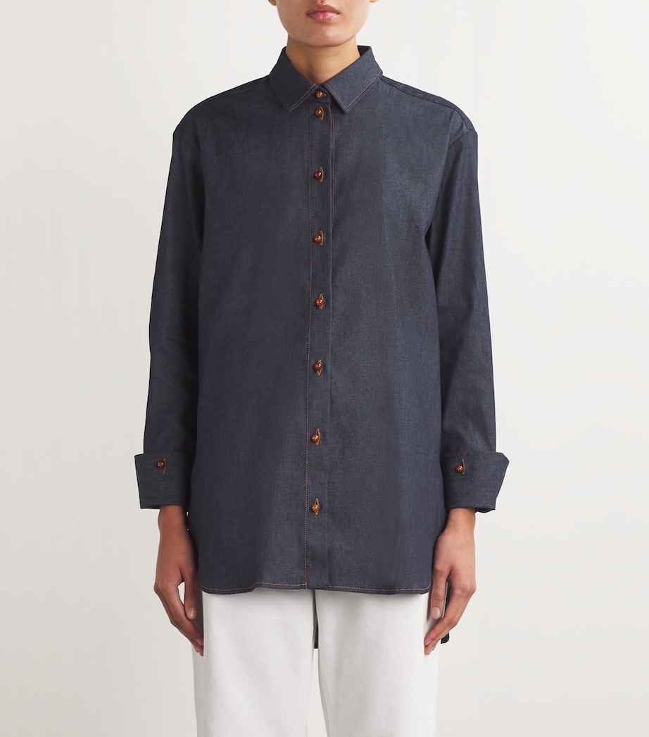Denim Reflection Shirt INDIGO DENIM 6OZ Image 3