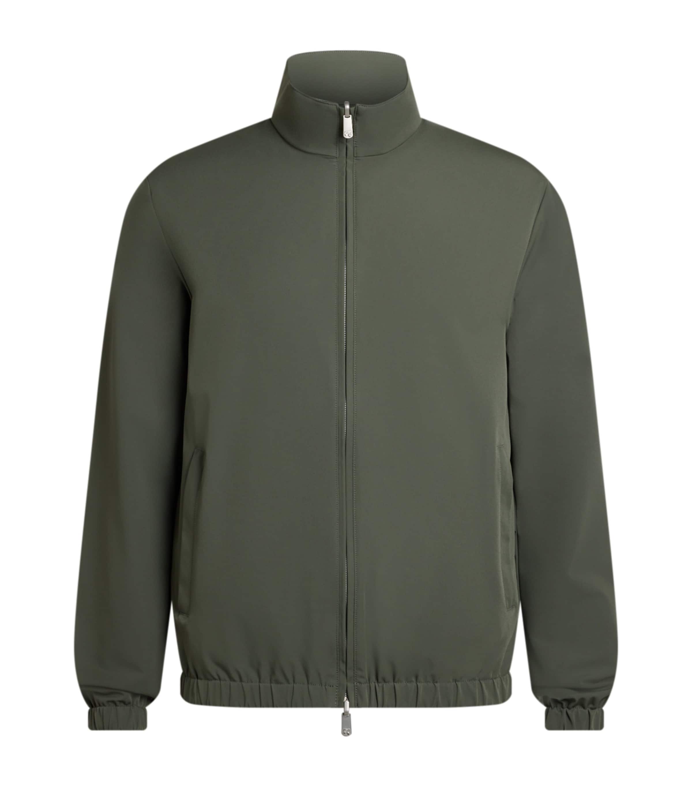 Marco Pescarolo Wool-cashmere Reversible Bomber Jacket In Green
