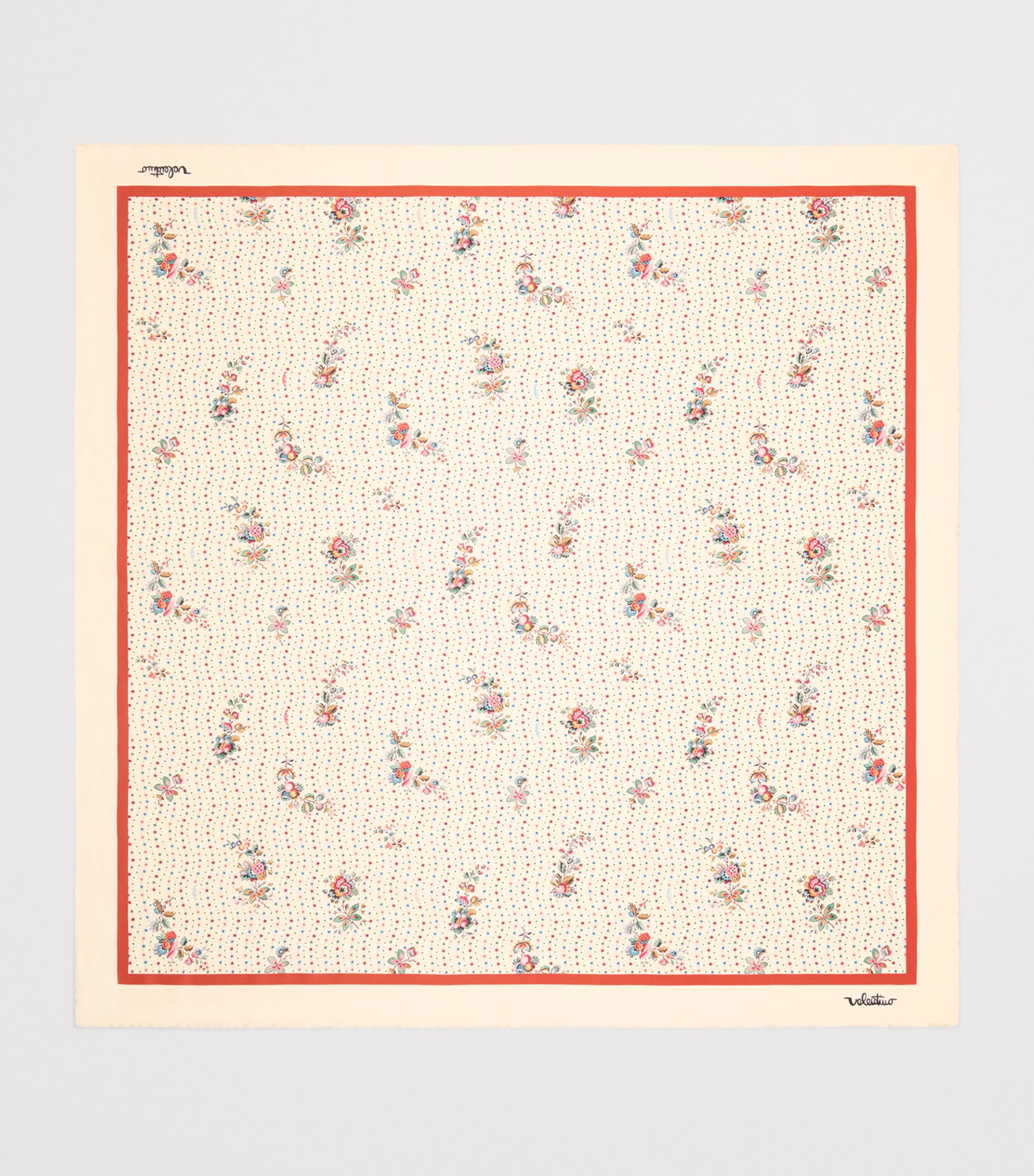 Silk Papier Floral Print Scarf ZC9 Image 3