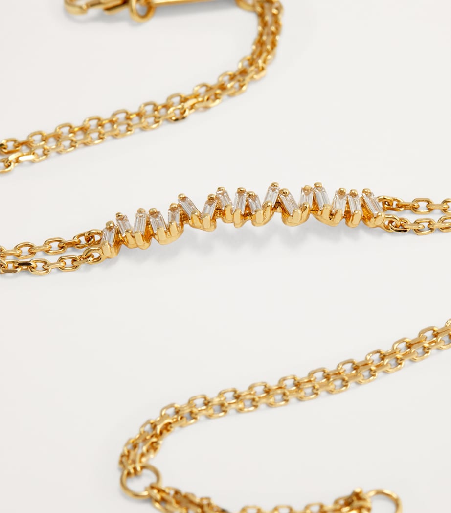 Yellow Gold and Diamond Classic Bar Bracelet 18K YG/WD Image 4