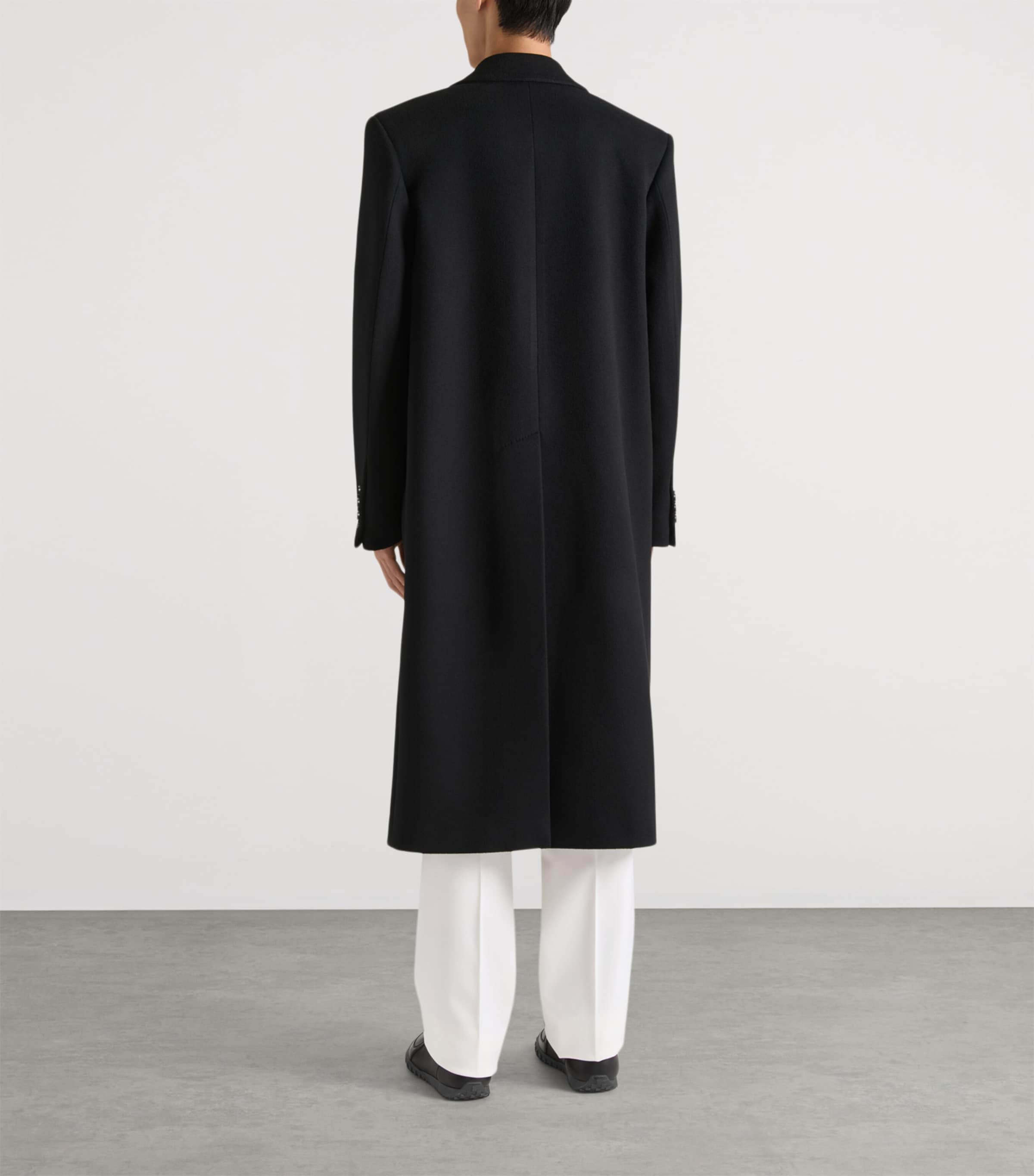 Wool-Cashmere Overcoat BLACK Image 3