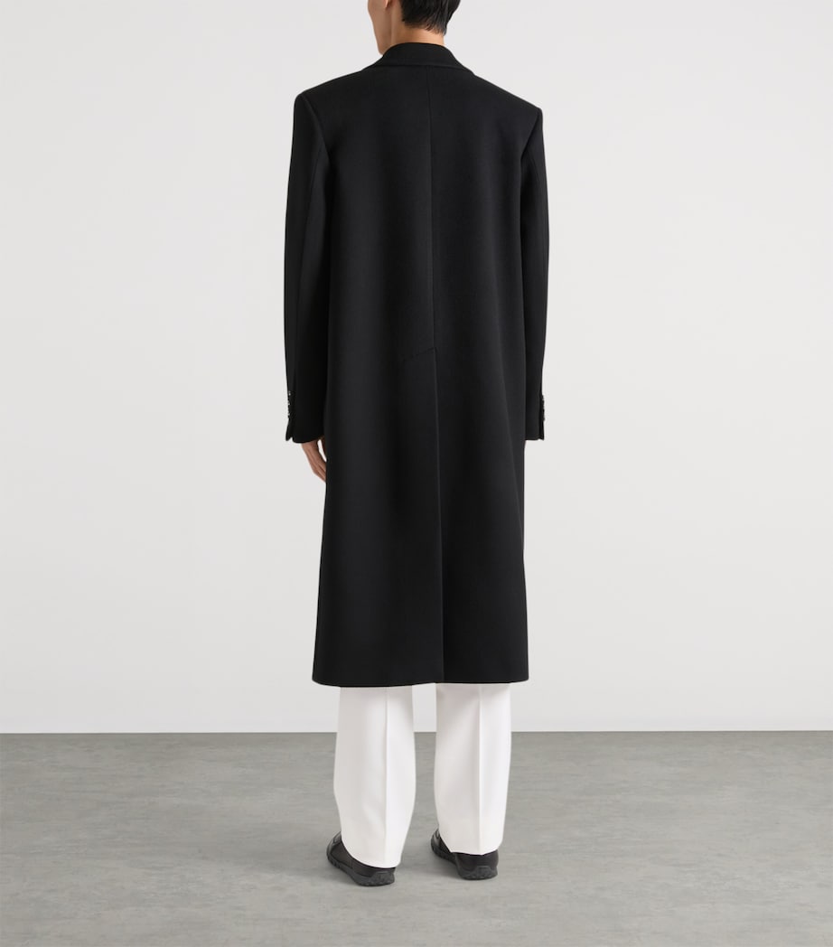 Wool-Cashmere Overcoat BLACK Image 3