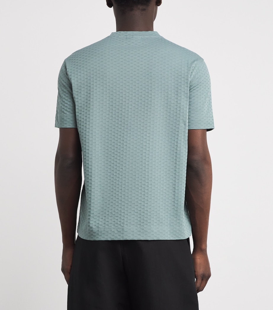 Cotton-Jersey Jacquard T-Shirt F9095 Image 4