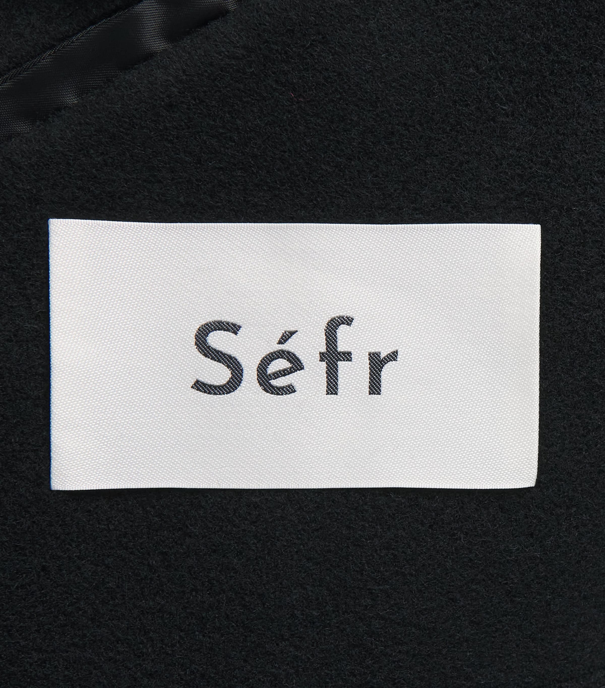 Séfr Mens Wool Relaxed Jacket Black Image 6