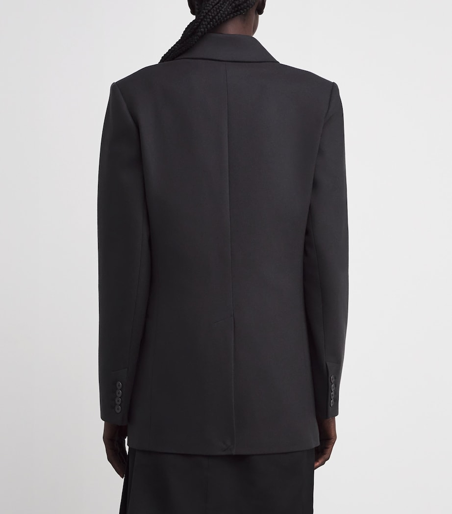 Virgin Wool Flannel Valery Blazer DARK SMOKE Image 4