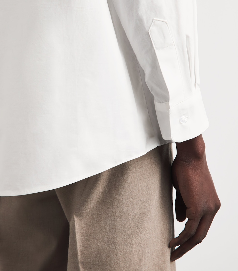 Alan Scott Mens Cotton Jesse Button Shirt White Image 3