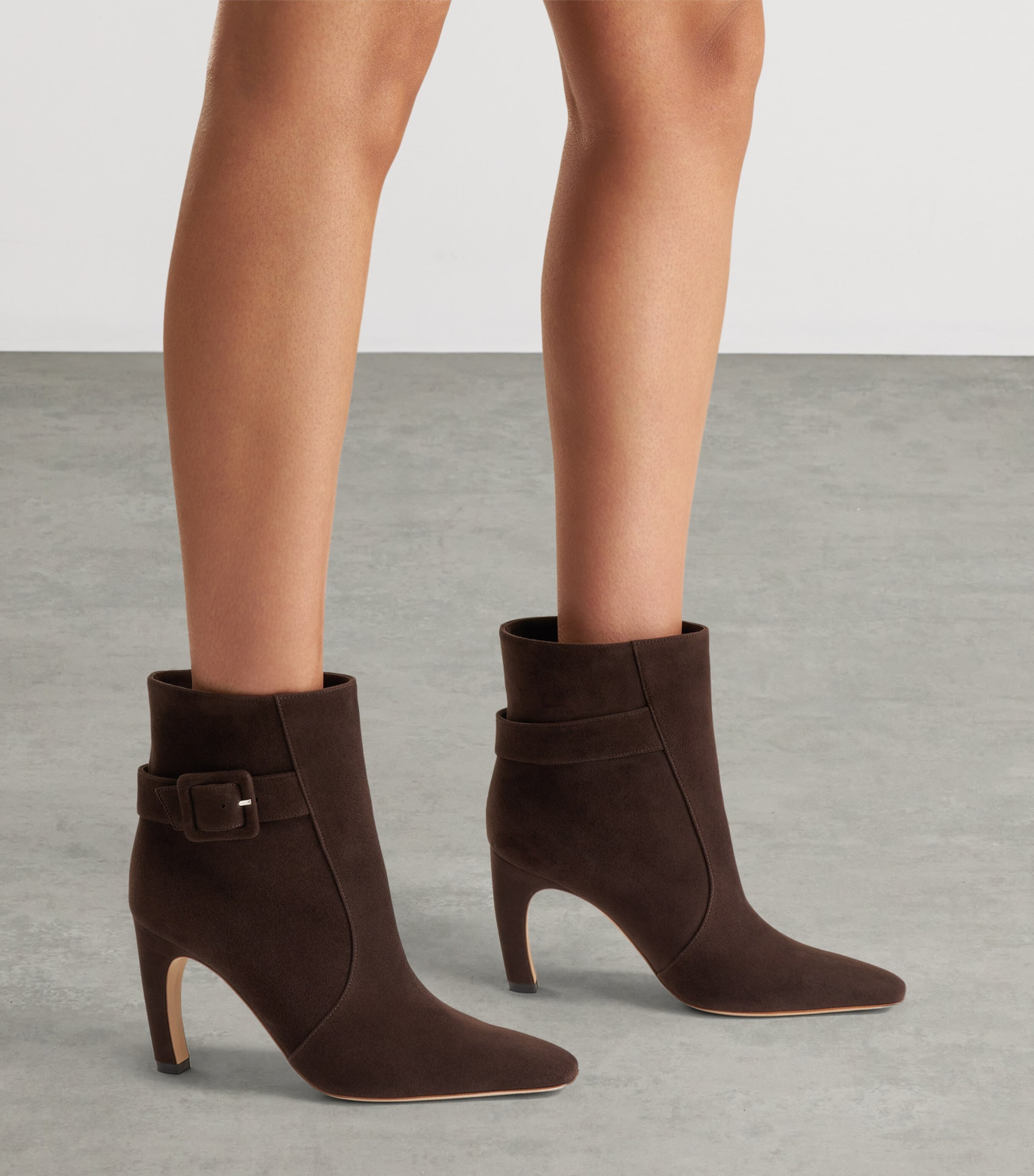 Malone Souliers Suede Rowan Ankle Boots 90 Ebony Image 2