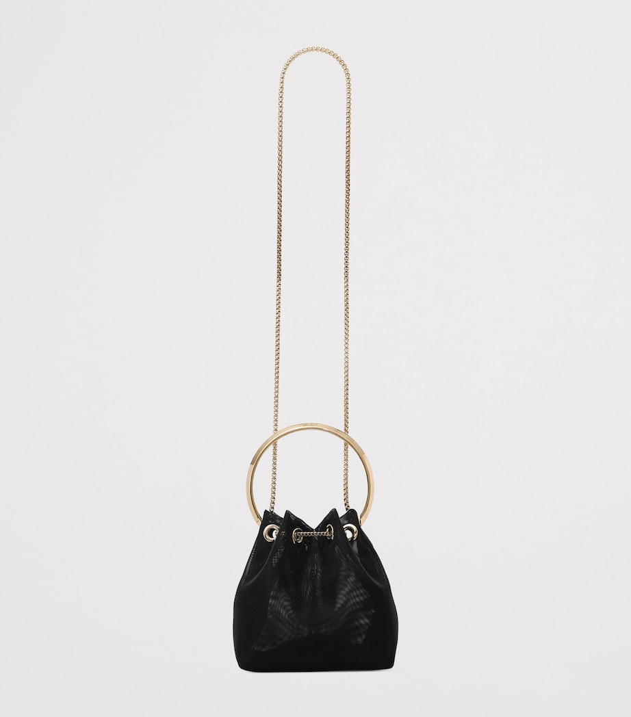 Mesh Bon Bon Top-Handle Bag BLACK/LIGHT GOLD Image 4
