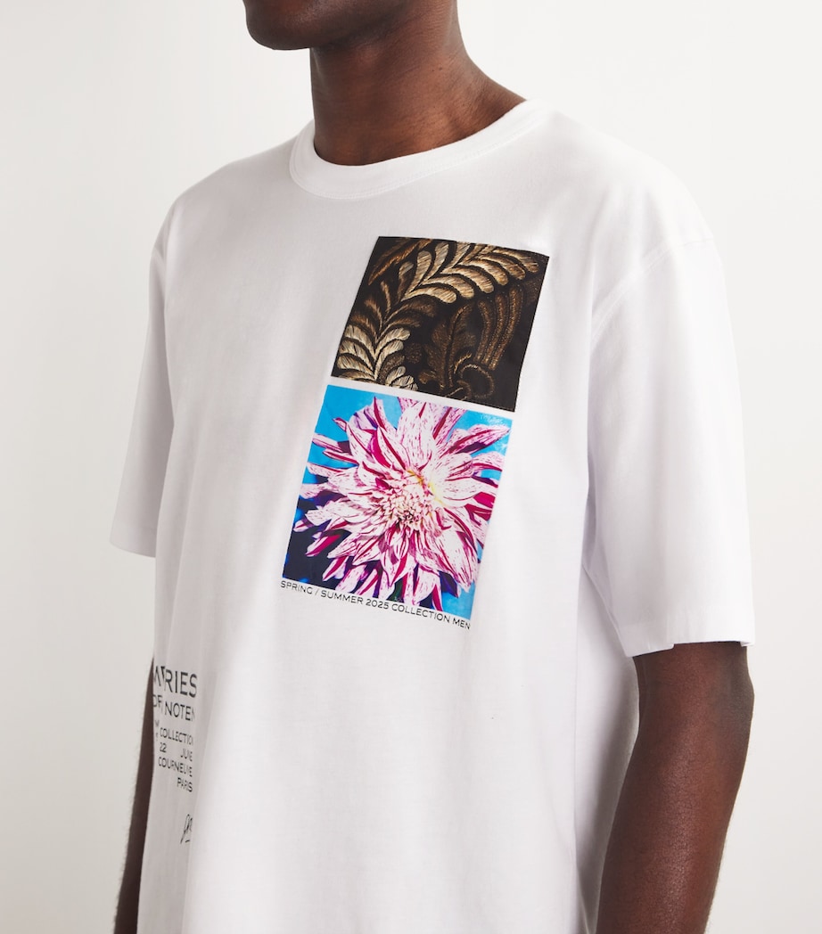 Cotton Screen-Printed T-Shirt 1 WHITE Image 6